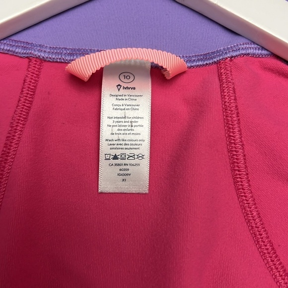 4 for $20 Ivivva full zip lightweight jacket size 10 - Picture 7 of 7